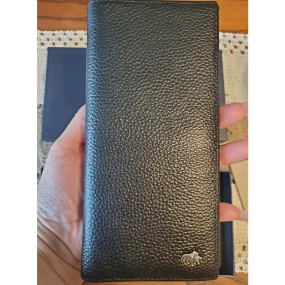 RFID Bifold Wallets Slim Credit Card Wallet Real Leather Men's Long Wallet